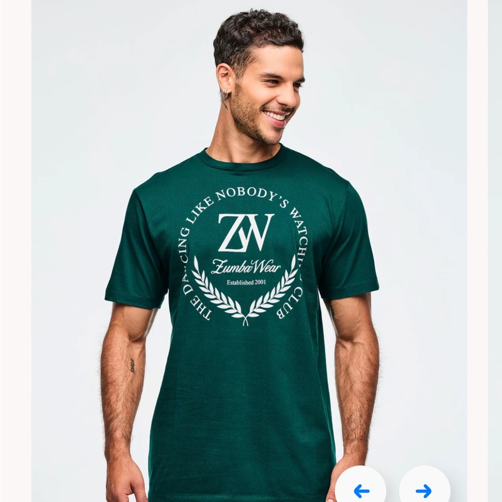 Zumba Fitness Green Graphic Tee